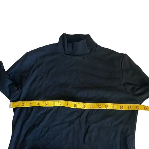 Mangopop Collection Women's Black Bodysuit Top Shirt Long Sleeve Size XL - Picture 8 of 8